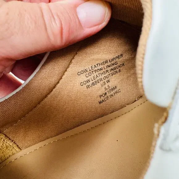 Quince White Leather Low-Top Sneakers with Tan Lining - Picture 12 of 14